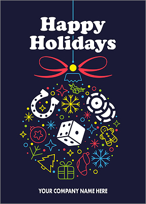Gambling Christmas Card