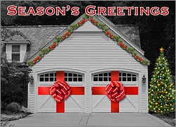 Garage Door Christmas Card