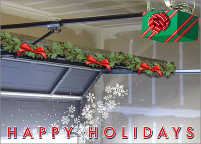 Garage Door Greeting Card