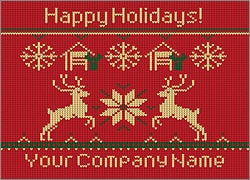 Garage Reindeer Christmas Card