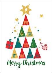 Garage Tree Christmas Card
