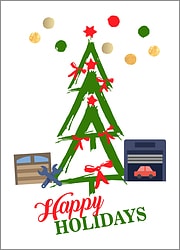 Garage Tree Holiday Card
