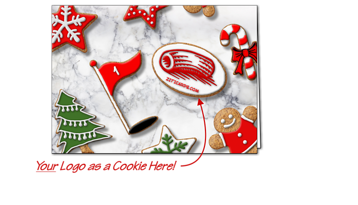 Golf Logo Cookies (Glossy White) 