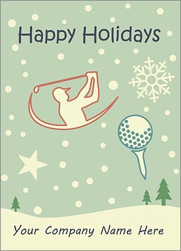 Golf Snowfall Card