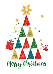 Groomers Tree Christmas Card
