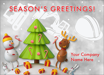 Heavy Equipment Cheerful Card