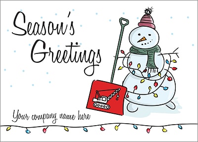 Heavy Equipment Shovel Card