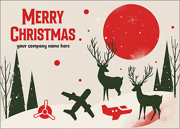Holiday Flight Greeting Card