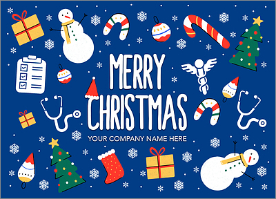 Holiday Medical Card (Glossy White) 