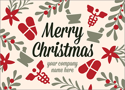 Holiday Pharmacy Card (Glossy White) 