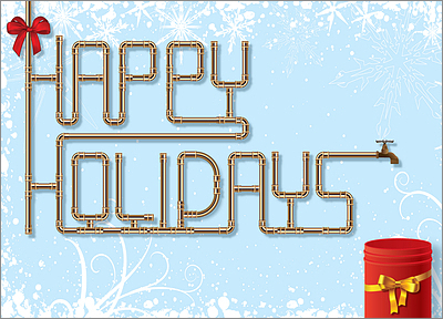 Holiday Plumber Card