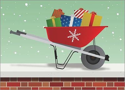 Holiday Wheelbarrow