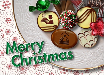 Hotel Christmas Candy Card