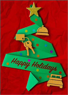 Hotel Green Tree Card