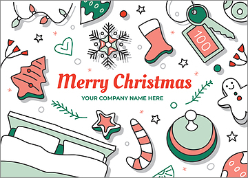 Hotel Merry Christmas Card