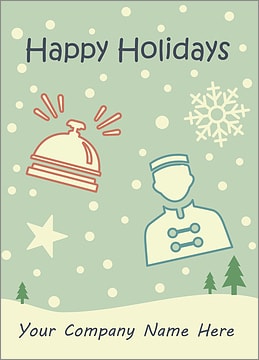 Hotel Snowfall Card