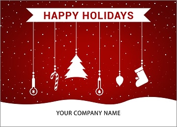 HVAC Ornaments Holiday Card