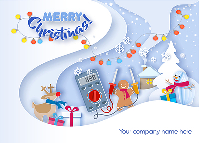 HVAC Snowflakes Card