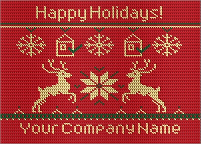 Inspectors Reindeer Christmas Card (Glossy White) 