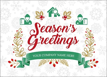 Inspectors Snowflake Christmas Card