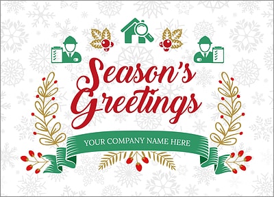 Inspectors Snowflake Christmas Card