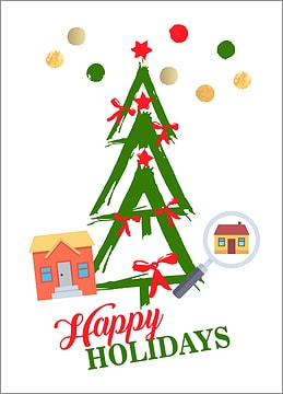 Inspectors Tree Holiday Card
