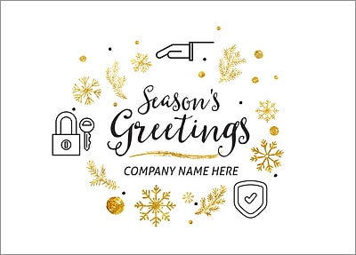 Insurance Icons Christmas Card