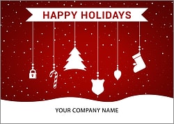 Insurance Ornaments Holiday Card