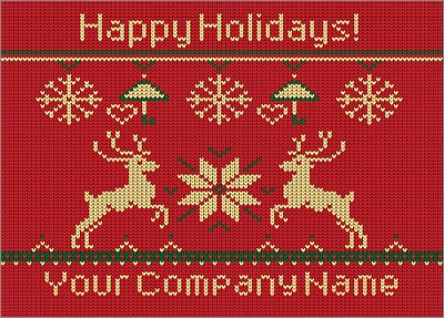 Insurance Reindeer Christmas Card