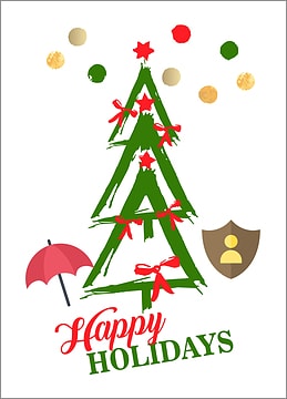 Insurance Tree Holiday Card