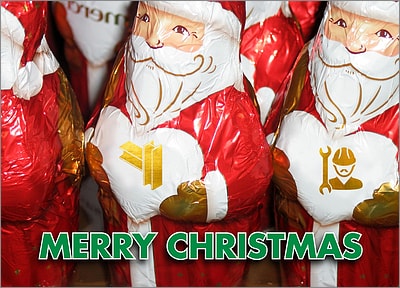 Ironworker Santas Card