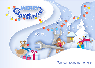Ironworkers Snowflakes Card