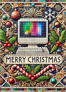 IT Christmas Card Futuristic