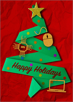 IT Green Tree Card