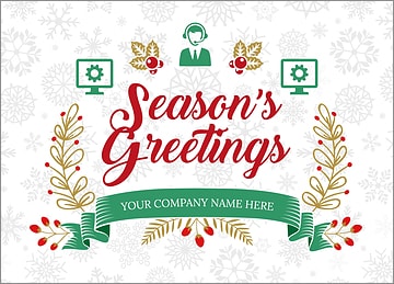IT Snowflake Christmas Card