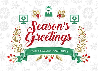 IT Snowflake Christmas Card