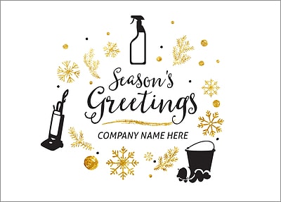 Janitorial Icons Christmas Card
