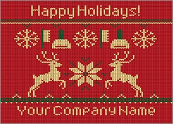 Janitorial Reindeer Christmas Card