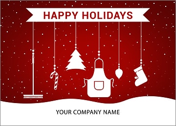 Janitors Ornaments Holiday Card