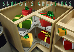 Kitchen Cabinet Christmas Card