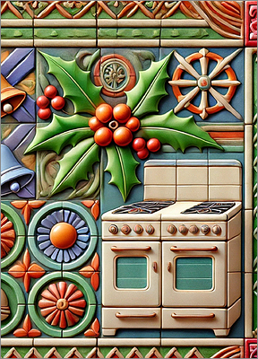 Kitchen Christmas Card Gladsome