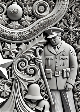 Law Enforcement Christmas Card Gaudy