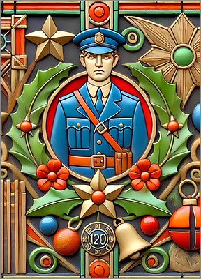 Law Enforcement Christmas Card Showy