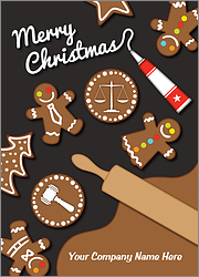 Legal Gingerbread Christmas Card