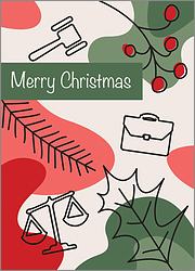 Legal Holly Holiday Card
