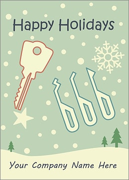 Locksmith Snowfall Card