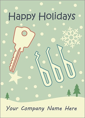 Locksmith Snowfall Card