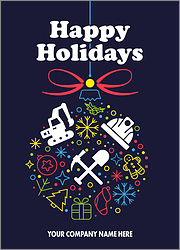 Machinery Seasons Greeting Card