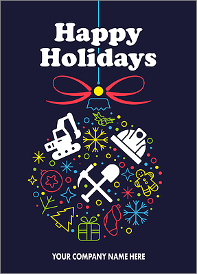 Machinery Seasons Greeting Card