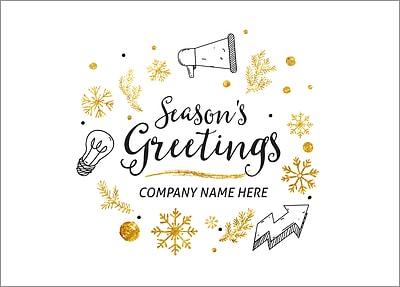 Marketing Icons Christmas Card